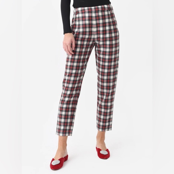 NWT Hunter Bell Melina Plaid Wool Pants 8 - Picture 4 of 12
